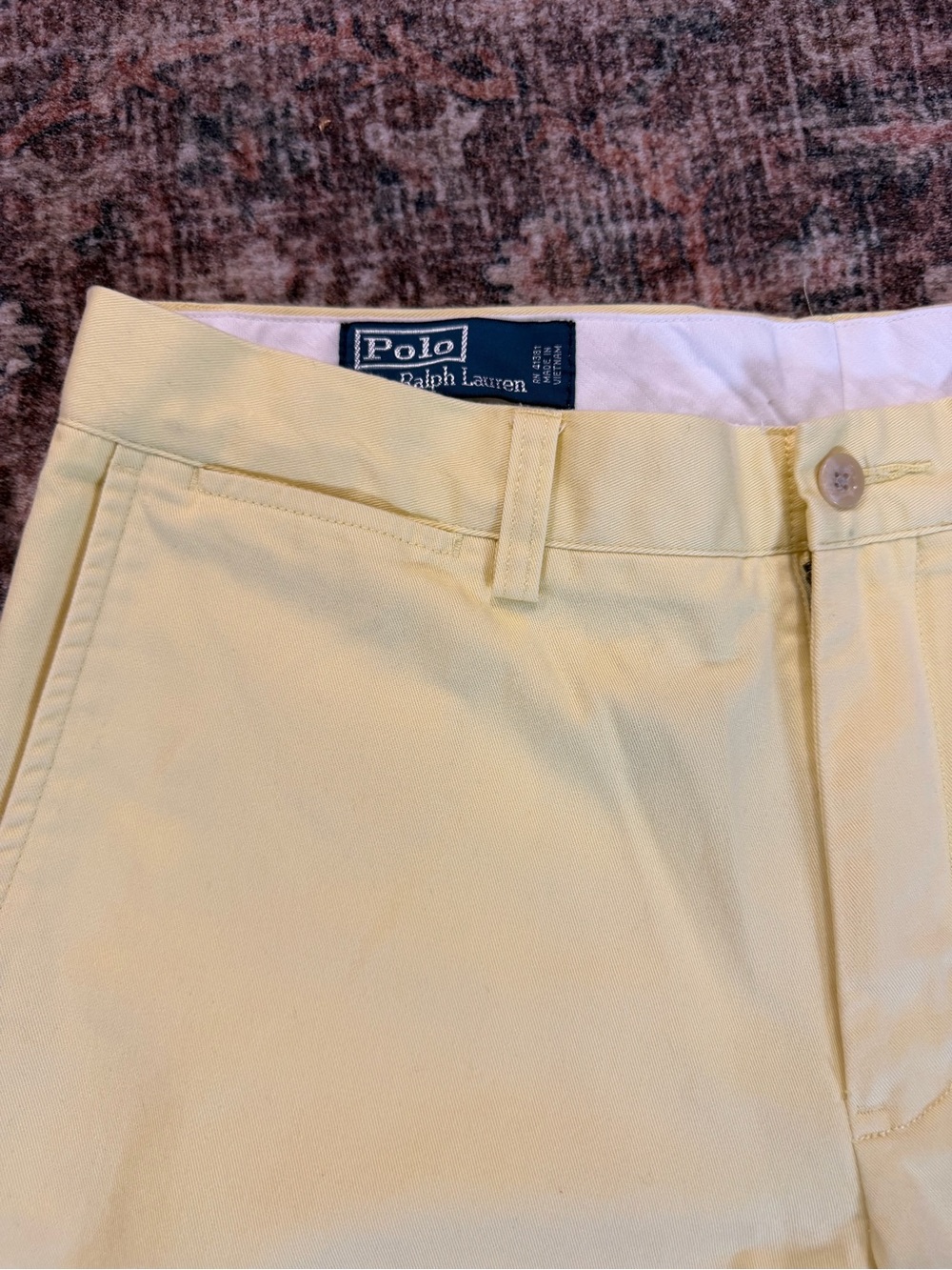 Classic Polo Ralph Lauren yellow chino pants Size 33x30